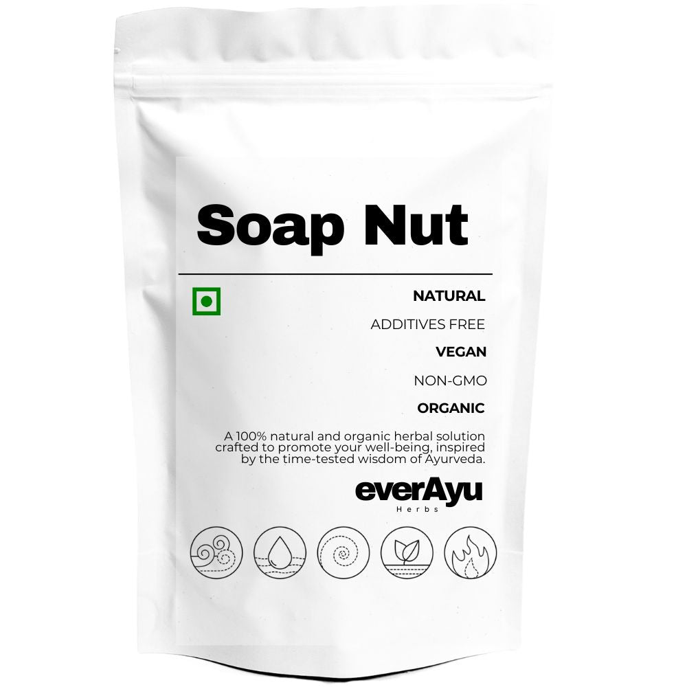 Reetha – also known as Soap Nut, Rita, Aritha, Sapindus mukorossi, and सोप अखरोट – is a natural fruit used as a chemical-free cleanser for hair, skin, and laundry. Known regionally as रीठा (Hindi), Arishtaka (Sanskrit), Boondi Kai (Tamil), Kunkudukaya (Telugu), and Ritha (Marathi).