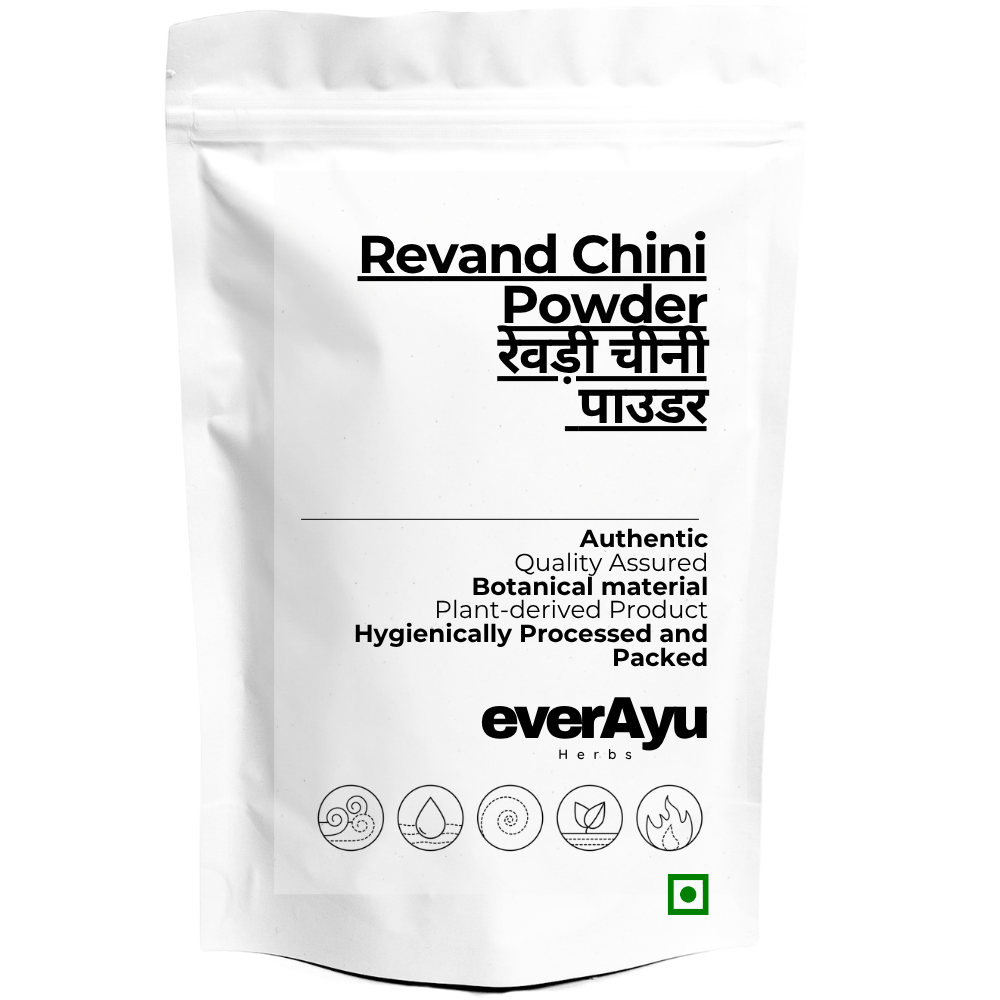 Revand Chini Powder | रेवन चीनी पाउडर | Revanchini Lakdi Powder | Rewand Khatai Powder | Rheum Emodi Powder | Fine Botanical Root Powder everAyu