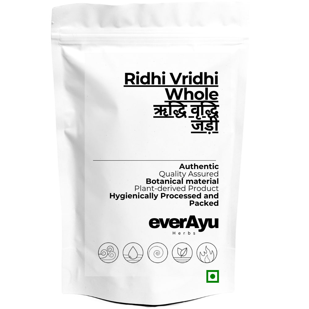 Ridhi Vridhi Whole | ऋद्धि वृद्धि | Traditional Botanical Material | Whole Dried Herbal Ingredient | Premium Botanical Raw Material everAyu