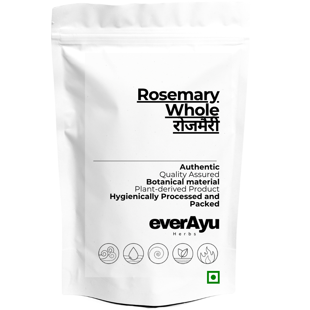 Rosemary Leaves Whole | रोजमैरी | Rosmarinus Officinalis | Whole Dried Rosemary Leaves | Premium Culinary Herb | Natural Herb Ingredient everAyu