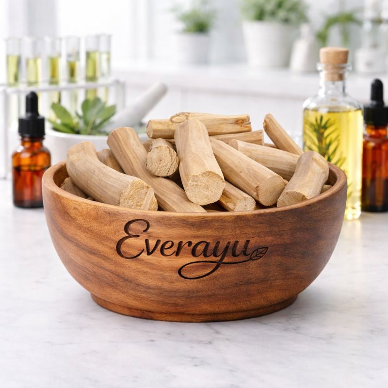 Everayu herbal product processing showing hygienic handling, quality-controlled preparation and standardized methods