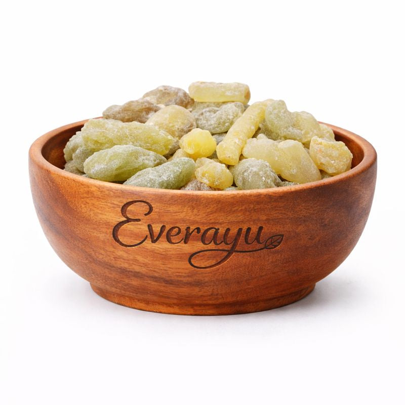 Everayu herbal product packaging made with carefully sourced herbs, clean labeling and natural ingredient presentation