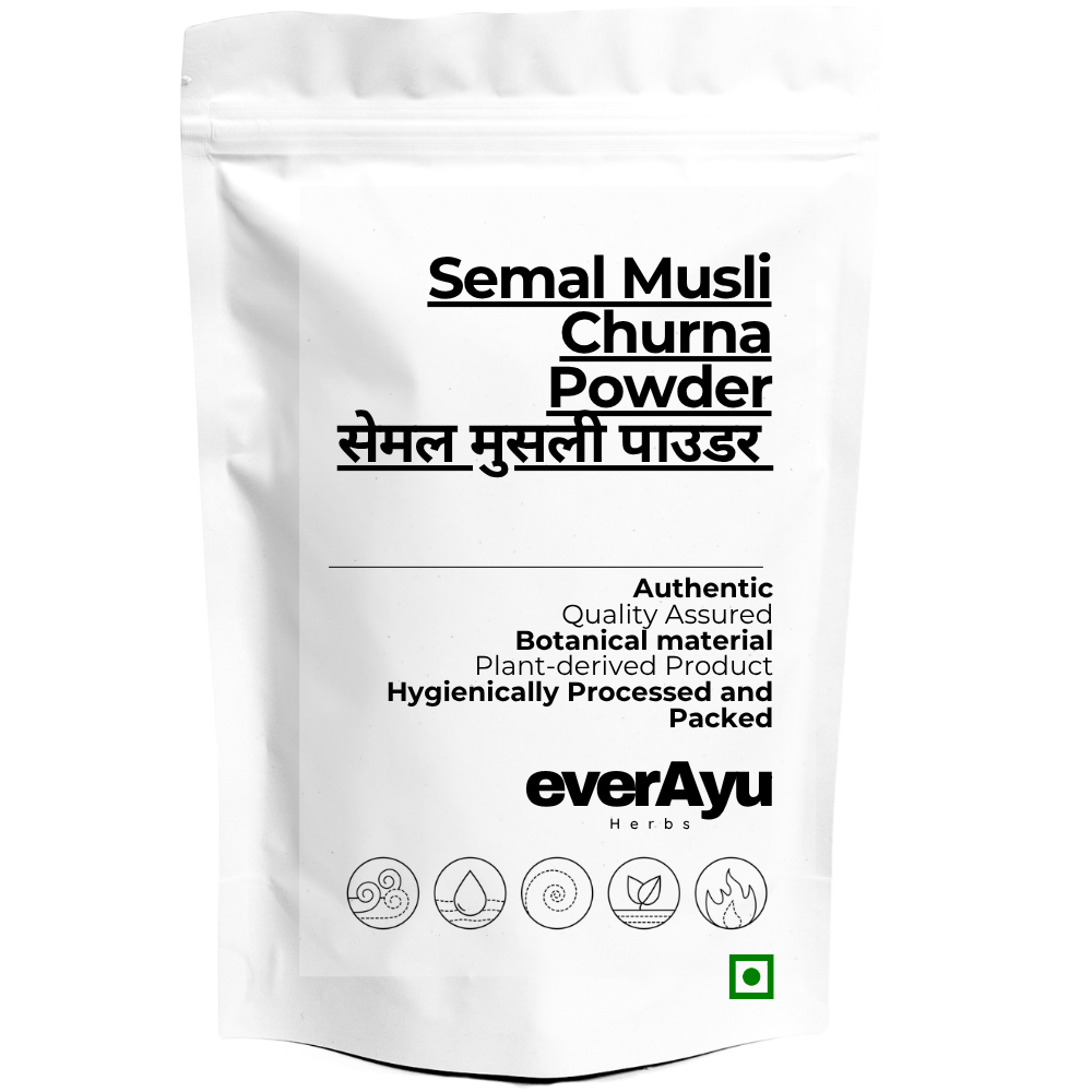 Semal Musli Churna / Semal Musli Powder / सेमल मुसली पाउडर  / Bombax Mulabaricum Powder everAyu