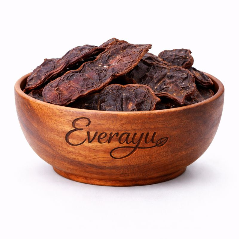 Everayu herbal product packaging made with carefully sourced herbs, clean labeling and natural ingredient presentation