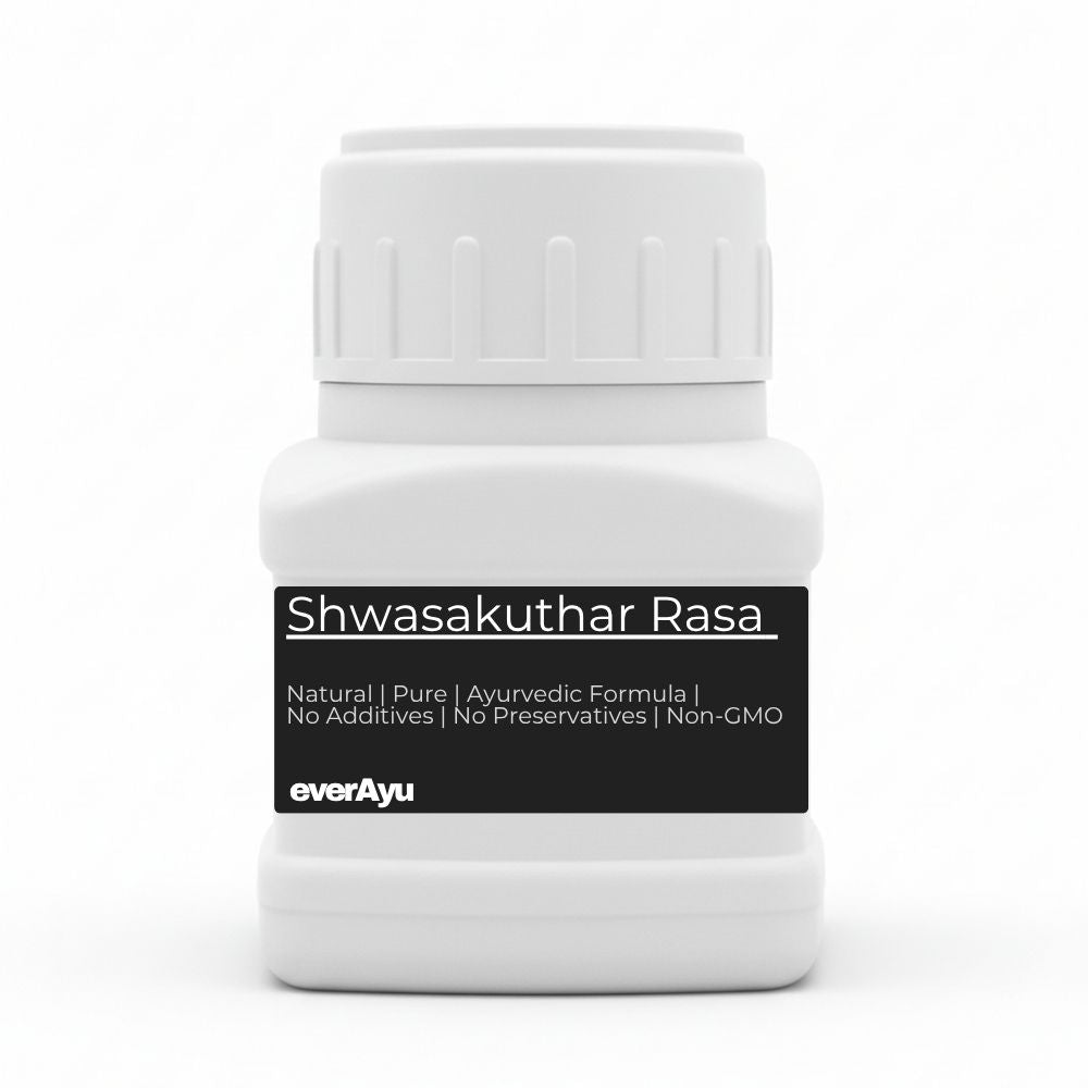 Shwasakuthar Rasa, श्वासकुठार रस, Ayurvedic respiratory tablet, Shwasakuthar Ras, herbal breathing support, classical Ayurveda formula
