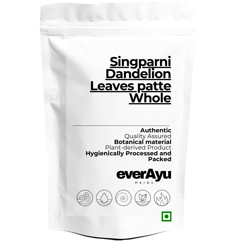Singparni-Dandelion Leaves patte - Singhparni Patta Dry- Taraxacum Officinale-Singparni - Whole everAyu