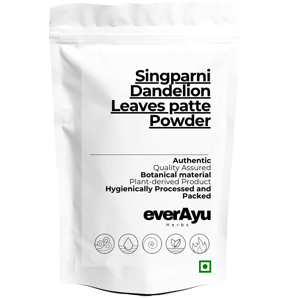Singparni Powder-Dandelion Leaves patte - Singhparni Patta Dry- Taraxacum Officinale-Singparni everAyu