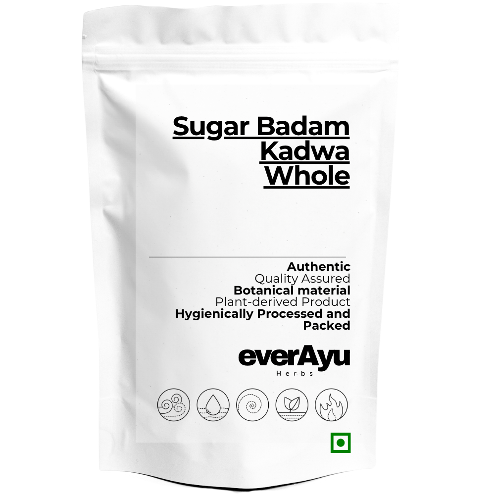 Sugar Badam Kadwa - Almond King Miracle Samundari Unpeeled Sky Fruit Mahogany Bitter - Whole everAyu