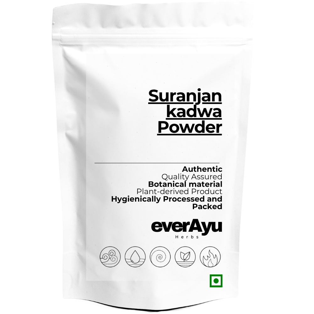 Suranjan kadwa Powder Suranjan bitter – Colchicum Luteum Root everAyu