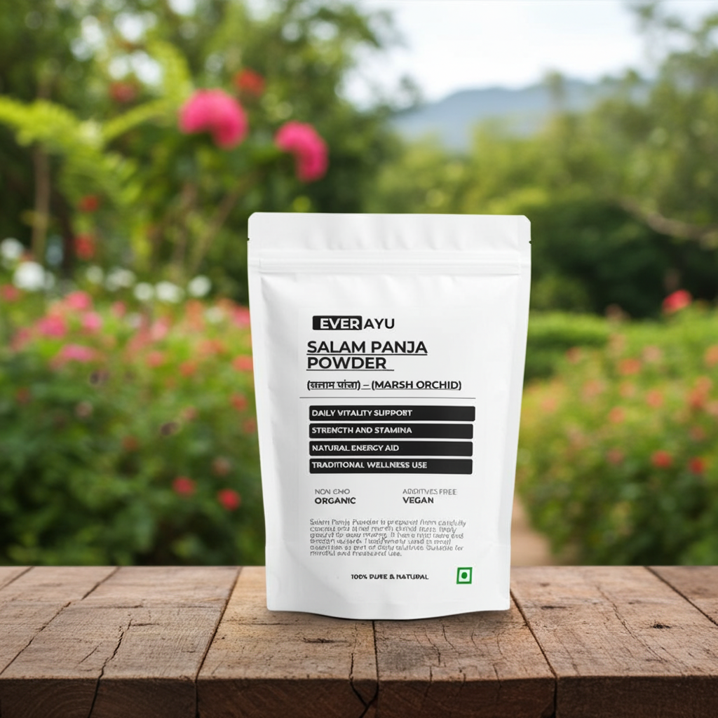 Salam Panja Powder/Salab Punja Powder /सलाम पांजा / Salam Panja Churna /Marsh Orchid… everAyu