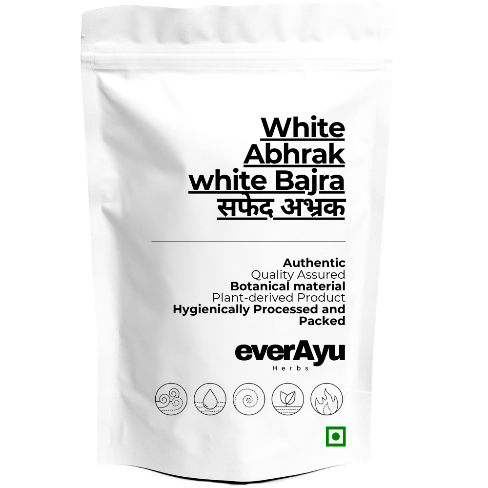 White Abhrak / white Bajra /  सफेद अभ्रक / White Mica - Whole everAyu