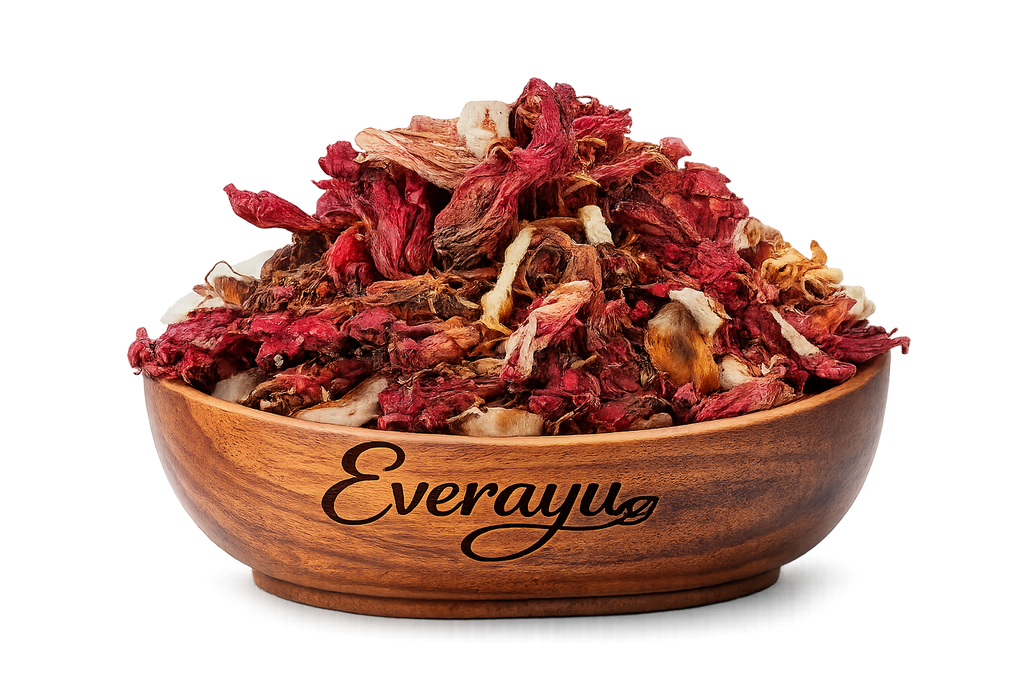 Gudhal Flower Red Lal / Jaswand Ful / गुड़हल  फूल  /  Hibiscus Rosa / Sinensis - Whole everAyu
