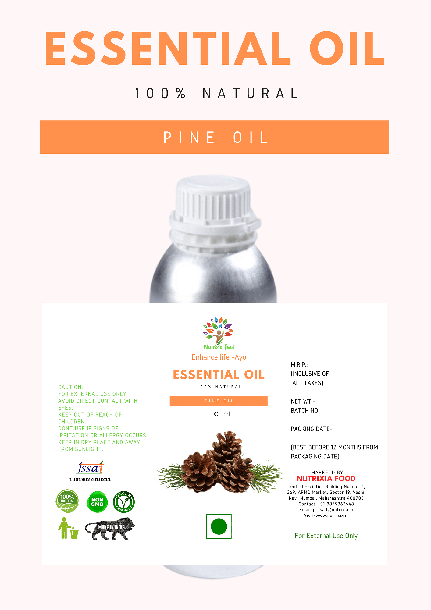 PINE OIL -Nutrixia Food