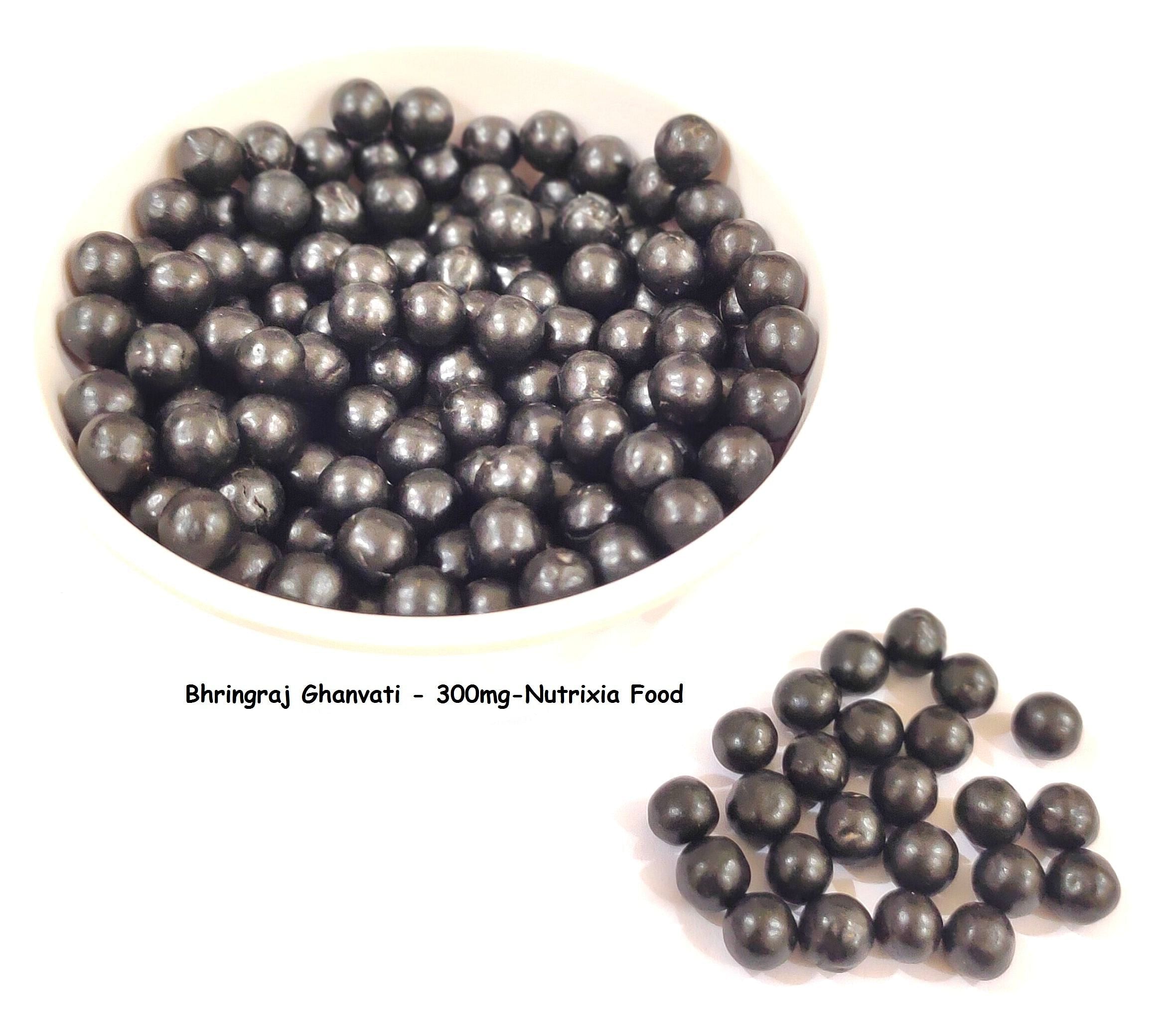Bhringraj Ghanvati - Ghan Vati -Eclipta prostrata-Bhringraj Vati-300 mg -Nutrixia Food
