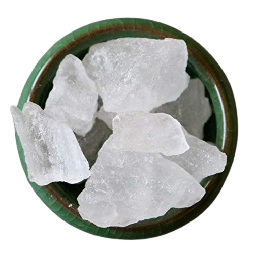 Phitkari, phatkiri, phatphadi (Bengali); aluminous sulphate, sulphate of alumina and potash, sulphate of aluminium and ammonium (English); phatkari (Gujrati); phitkari, phitikhari, phitkiri (Hindi); fatkari (Punjabi); pati-karam, padikharam, shinacarum (Tamil); sphatikari, surashtraja, kamakshi, tuvari (Sanskrit); pitki (Sindhi) are the common names of alum